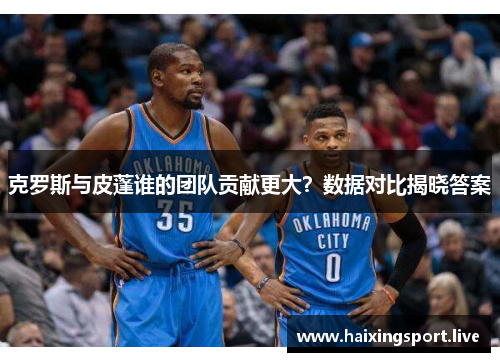 克罗斯与皮蓬谁的团队贡献更大?数据对比揭晓答案 克罗斯与皮蓬谁的团队贡献更大?数据对比揭晓答案
